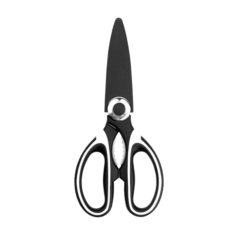 拾画家用多功能开瓶盖夹核桃厨房剪刀(带剪刀套)SH-860