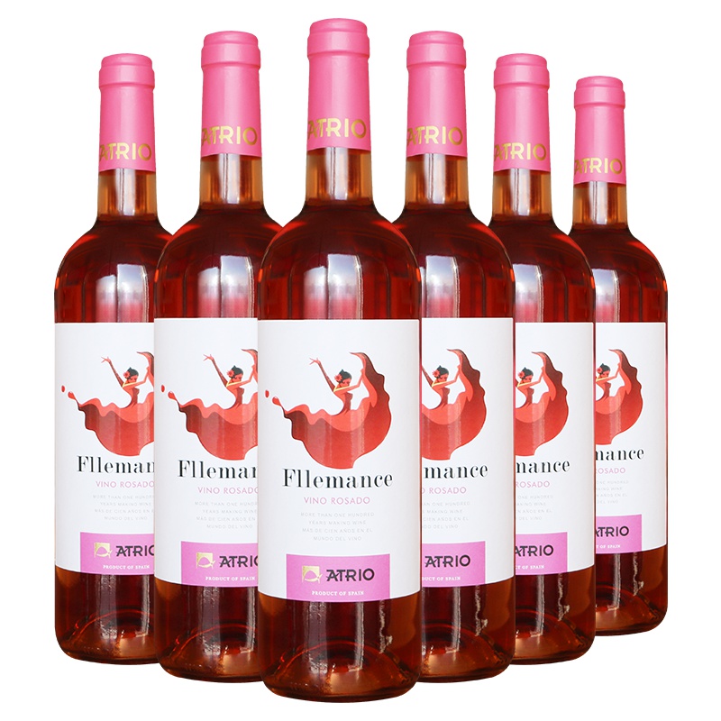 张裕先锋西班牙进口桃红葡萄酒 爱欧公爵曼姿桃红葡萄酒整箱装 750ml*6