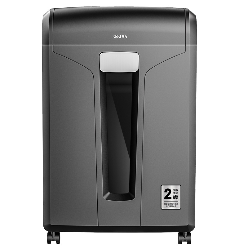 得力deliSE662碎纸机2级保密31L认证碎纸机保密认证商用文件粉碎机大功率电动大型保密证书