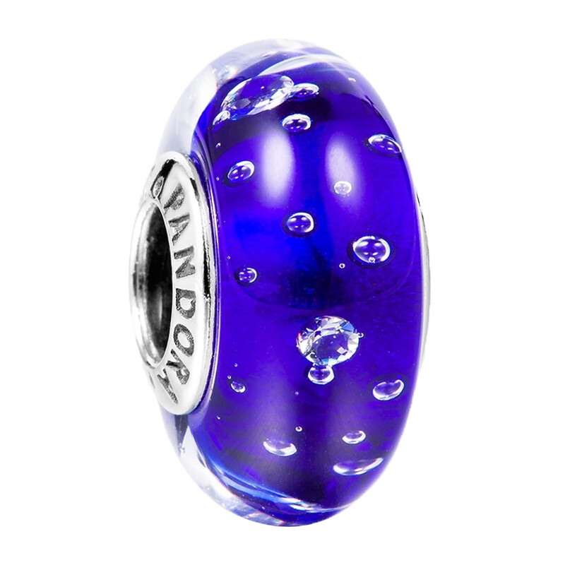 PANDORA/潘多拉 气泡琉璃蓝色串珠珠子女士 吊坠 925银饰 791630CZ