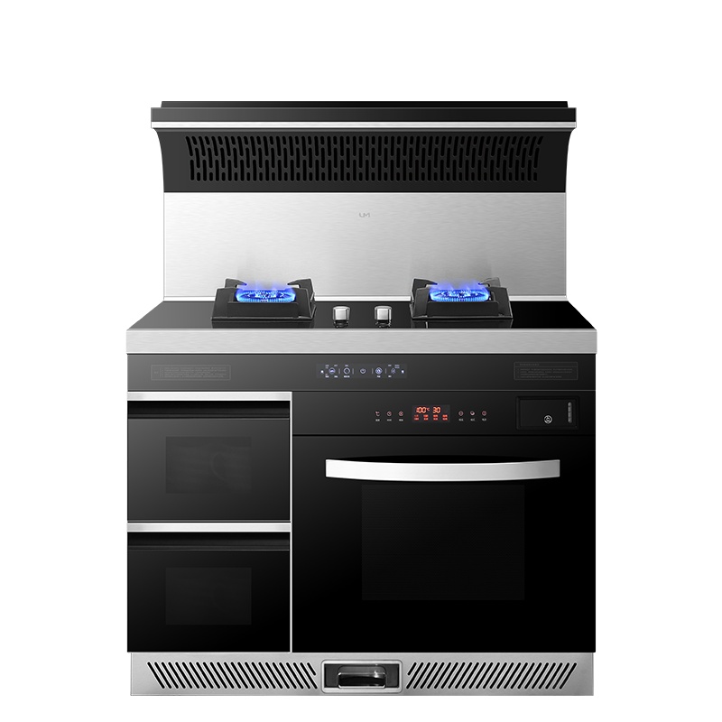 优盟JJZT-UJ230-中配集成灶一体灶家用抽油烟机燃气灶消毒柜套装自动清洗烟灶互联高配-天然气