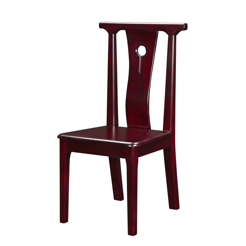 HiBoss实木餐桌椅靠背椅家用椅子现代简约中式餐厅酒店椅子凳子木椅子