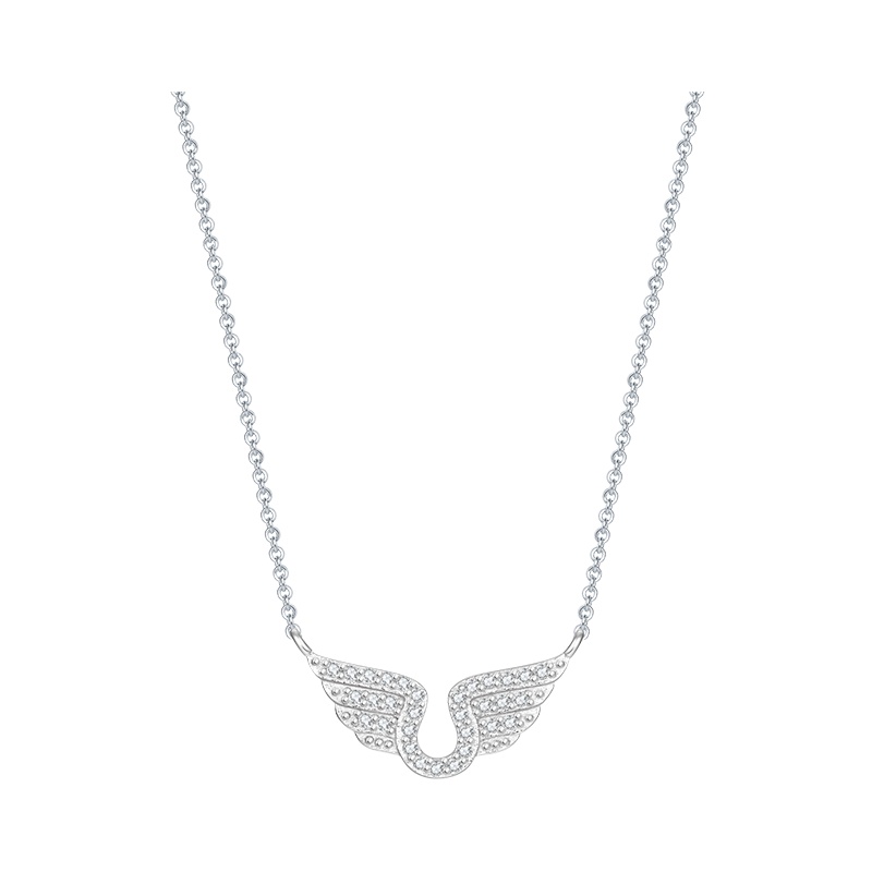 DTOTO 日韩“天使之翼”项链精致气质纯银锁骨链女