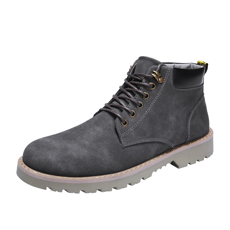 艾斯臣Acesc 马丁靴新款潮流中帮休闲男鞋短靴沙漠高帮工装时尚复古靴子