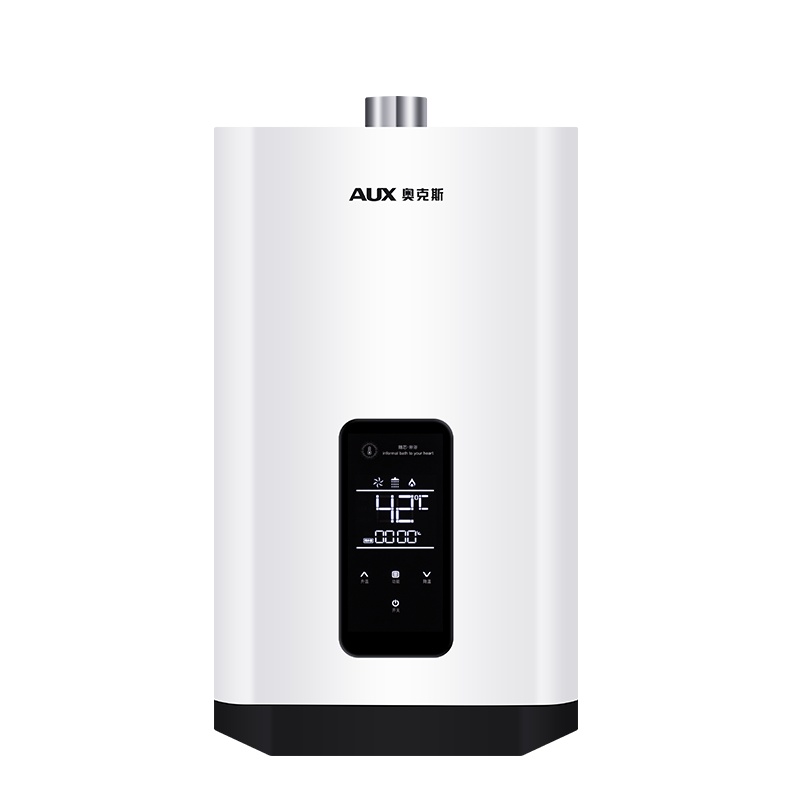 奥克斯(AUX)燃气热水器JSQ25-DAZ51即热式家用出租13升天然气智能变频恒温强排式速热低压启动