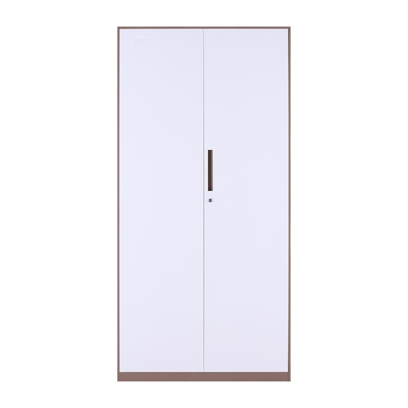 震海 通门文件柜办公柜咖套白档案资料柜钢制加厚办公室储物柜 家用书柜