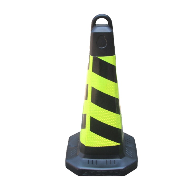 橡胶反光路锥7斤 高70cm*底座41*41cm