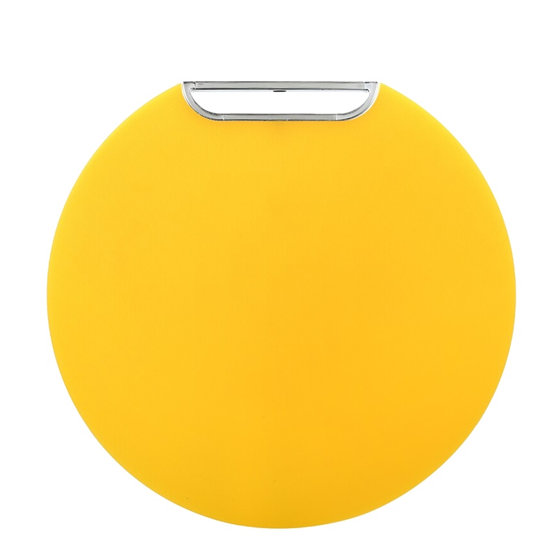 佳驰 防霉塑料切菜板PE案板剁切可立圆型大砧板 黄色(36*1.5cm)JC-2161