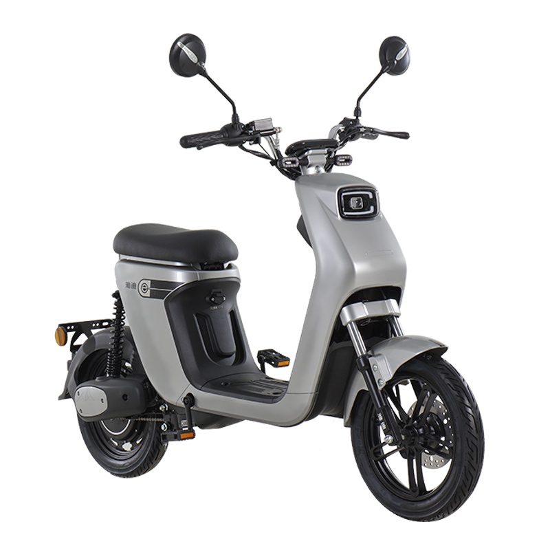 雅迪(yadea)新款欧睿豪华电动车轻便代步踏板车电瓶车男女代步车轻便锂电池电动车 前碟后鼓48V24AH[灰色]