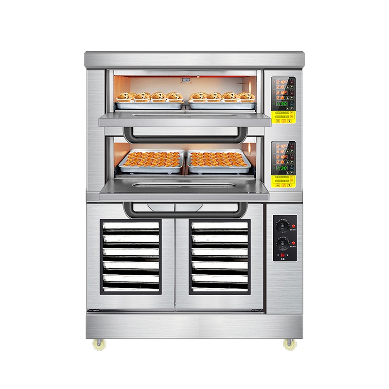 世麦（WORWHEAT）双层烤箱商用组合发酵箱烘箱上烘烤下发酵一体机蛋糕面包披萨焗炉私房烘焙大型一层一盘烤炉