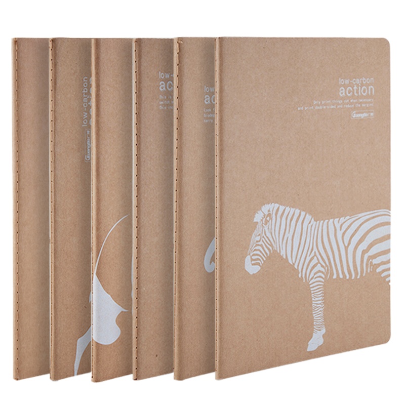 广博FB60035 40页A5缝线本10本装 记事本 日记本子 笔记本笔记本/记事本 牛皮纸色