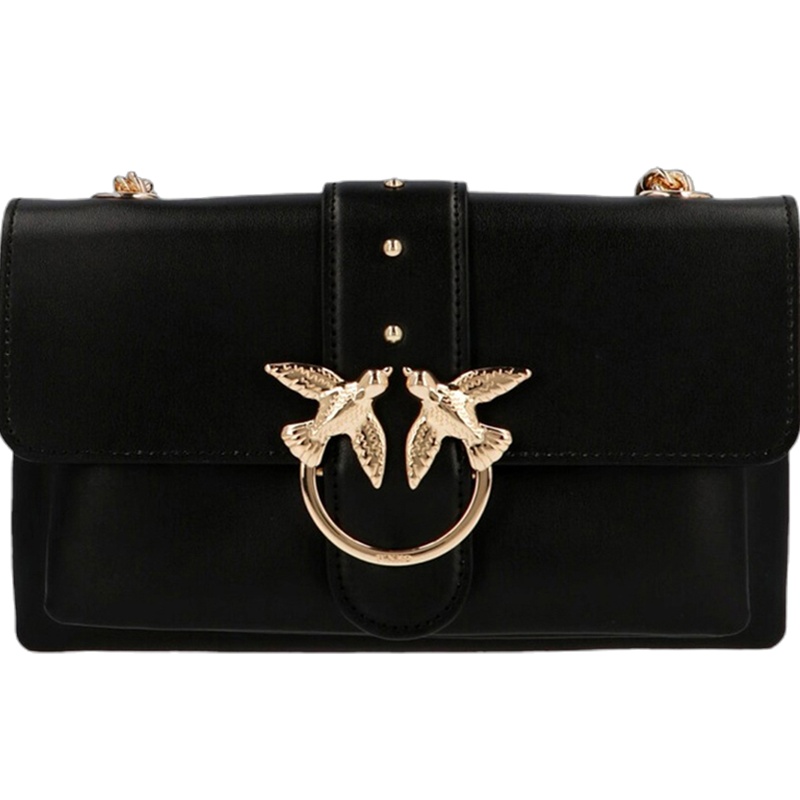 [直营]Pinko 品高 女士黑色铆钉装饰链条包单肩包 女 1P21KU-Y5FFZ99