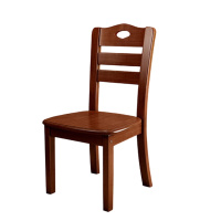 康格雅 餐椅 实木椅子家用现代餐厅靠背凳子 酒店饭店餐椅子 胡桃色