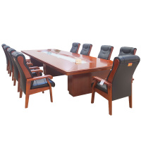 鸿业盛大办公家具培训桌洽谈桌会议桌大型开会桌办公桌会议桌会议台会议桌8348会议桌6米