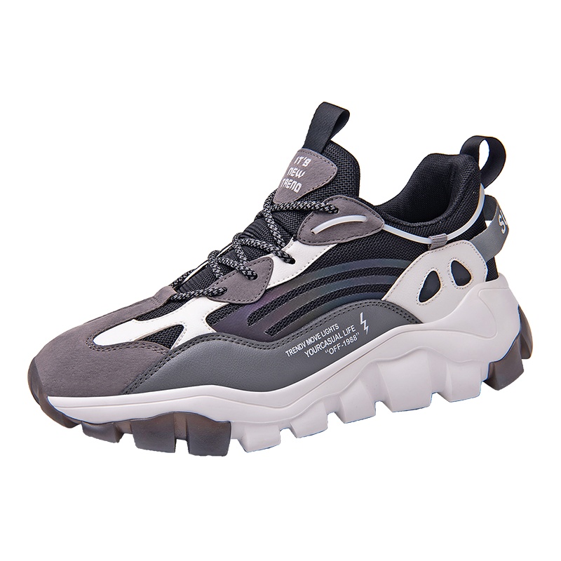 微笑先生男鞋透气鞋子男韩版潮流百搭运动休闲鞋男士老爹鞋男ins潮鞋