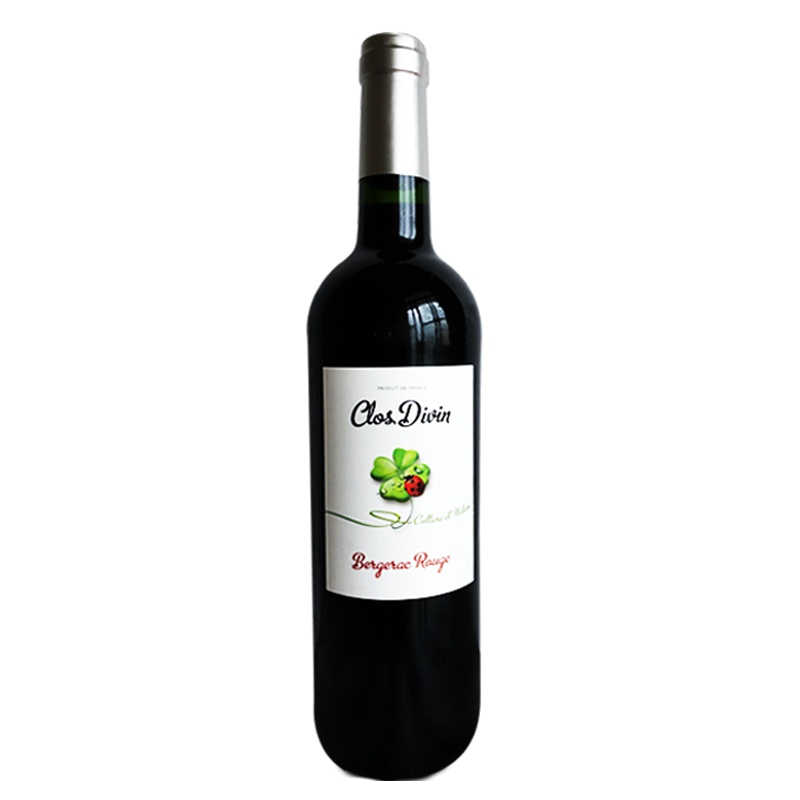法国原瓶进口 2019巴黎农业大赛金奖获得酒庄 曼许酒庄贝尔热拉克纪雯干红葡萄酒750ml