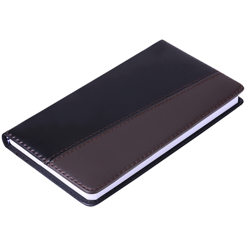 得力 7913 商务硬仿皮 皮面软面抄办公笔记本记事本 48K120页