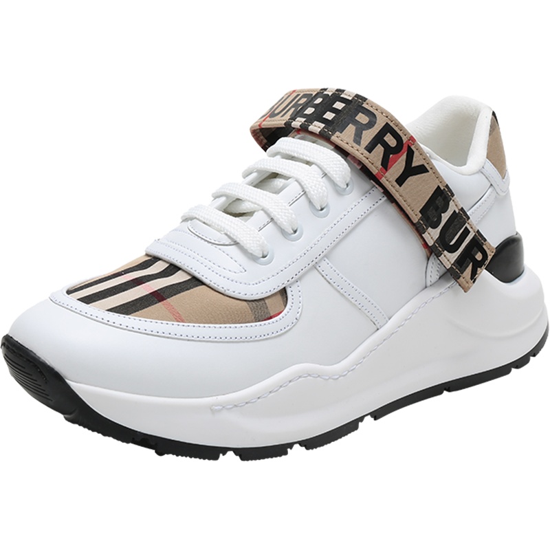 BURBERRY 博柏利 男士织物配皮徽标装饰运动鞋 80240521