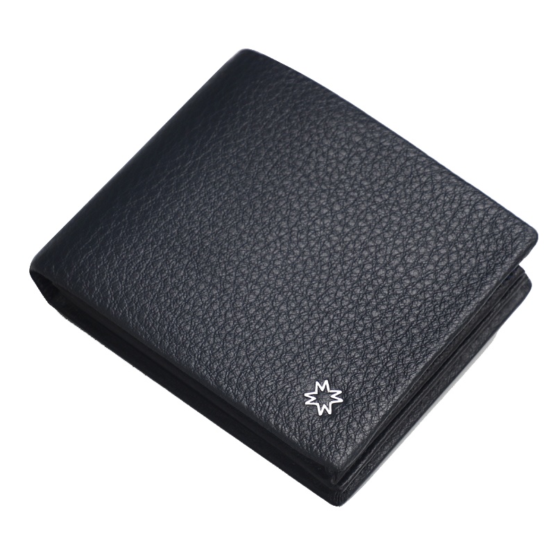 梦特娇钱包男 真皮短款 头层软牛皮 皮夹 时尚休闲商务 男士大容量 加厚款票夹