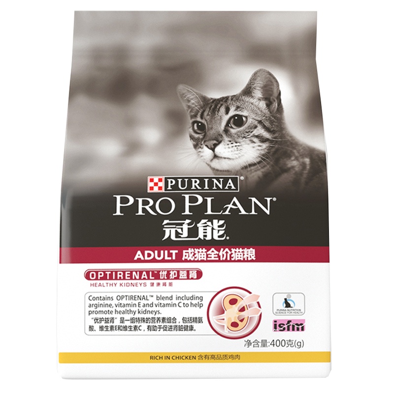 冠能成猫全价猫粮400g美毛护肤 皮肤配方 优护理肤