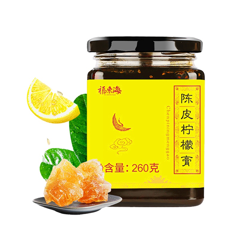 褔東海(FU DONG HAI) 陈皮柠檬膏260g/瓶 冰糖熬制纯手工女人养颜茶养生茶润喉茶 膳食营养补充