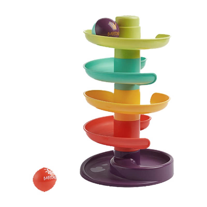 babycare儿童转转乐 男孩女孩轨道滑翔球1-2-3岁宝宝益智拼插玩具 7305