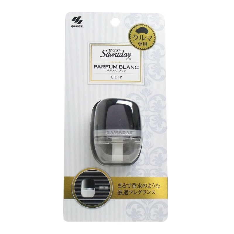 [汽车香水]小林制药(KOBAYASHI) Sawaday空气清新剂车载香水 白色西普香 0.038kg