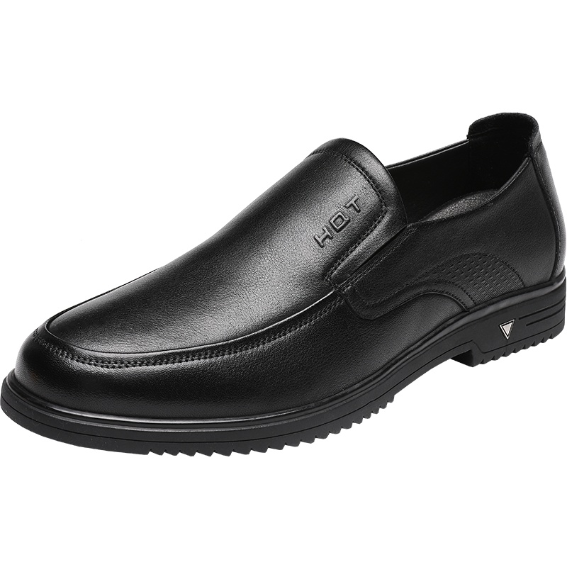 红蜻蜓2020真皮男士秋季软底软面休闲商务低帮鞋中年正装百搭男鞋