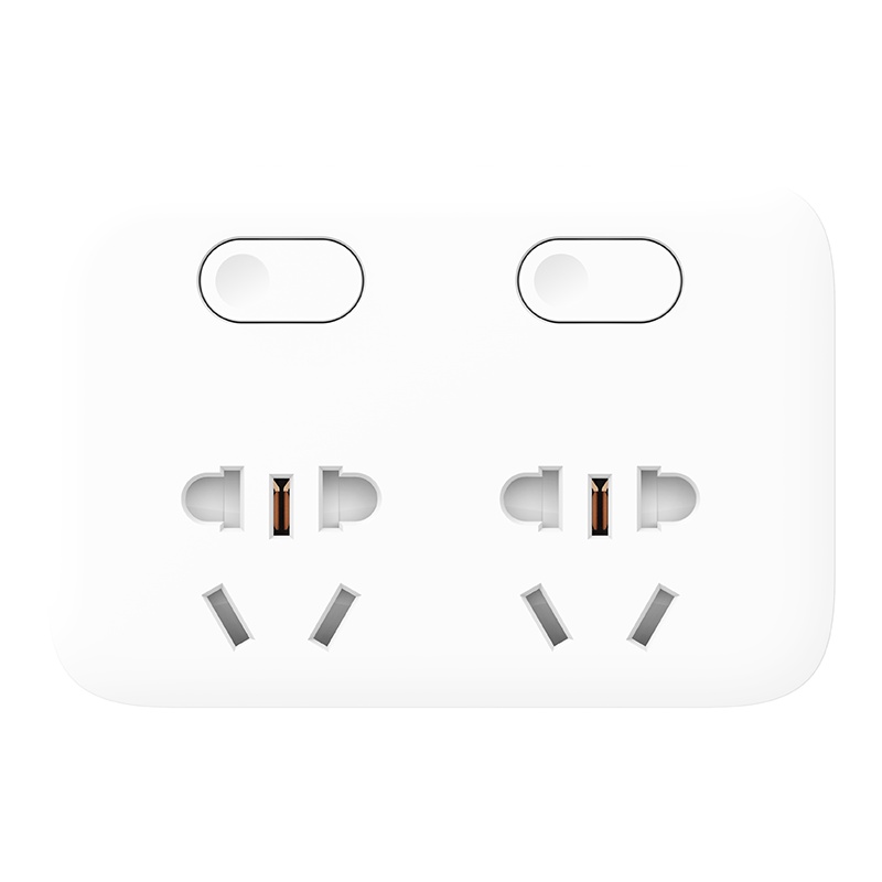 小米(MI) 米家二位二控转换器 插头 白色 分控