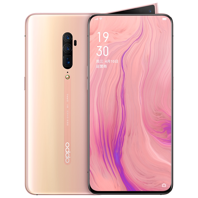 OPPO Reno 10倍变焦版 薄雾粉 8G+256G 骁龙855 60倍数码变焦 7K视频录制 潜望式长焦镜头 全网通双卡双待拍照智能手机