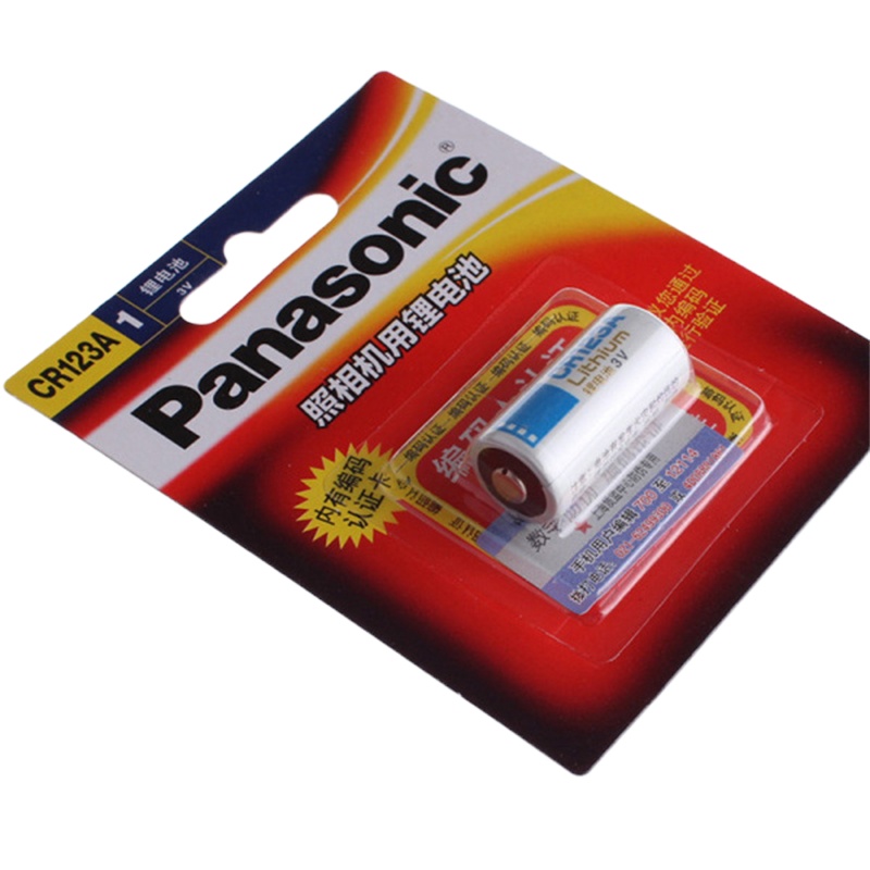 进口锂筒干电池3V 松下 CR123A 锂电池 100节
