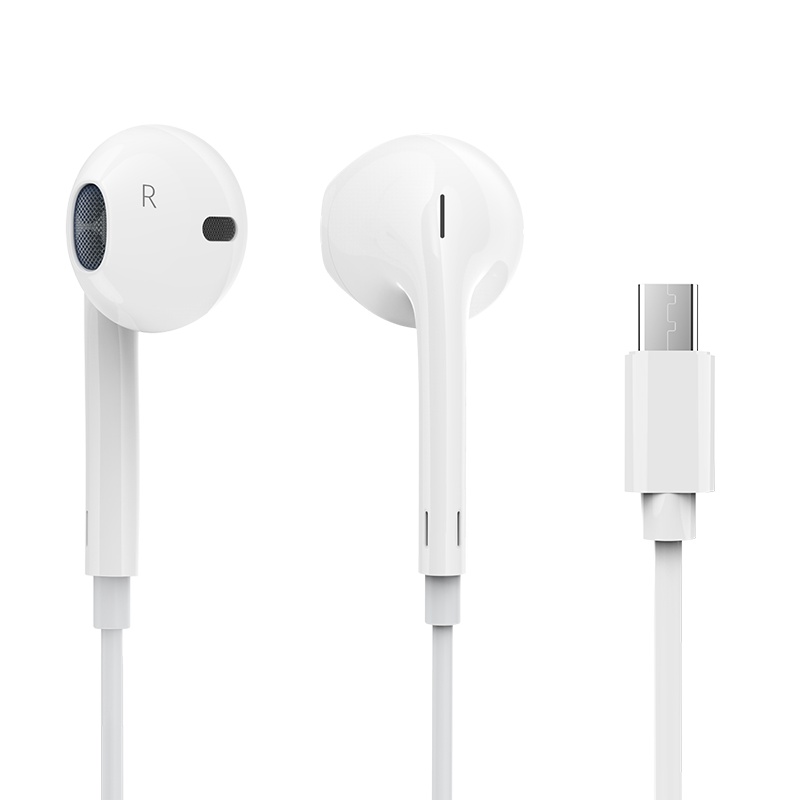 塔菲克(TAFIQ)有线耳机适用小米11type-c版接口高音质圆孔小米耳机type-c白色(2条装)