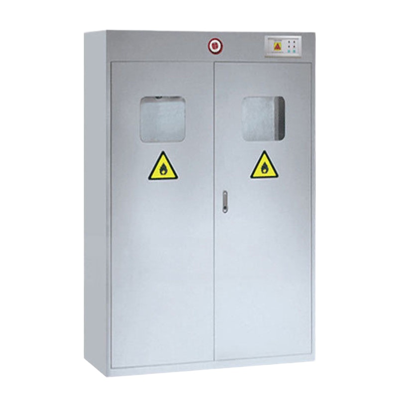 三瓶防爆气瓶柜 灰色 带氩气报警 H1900*W1200*D450(mm)