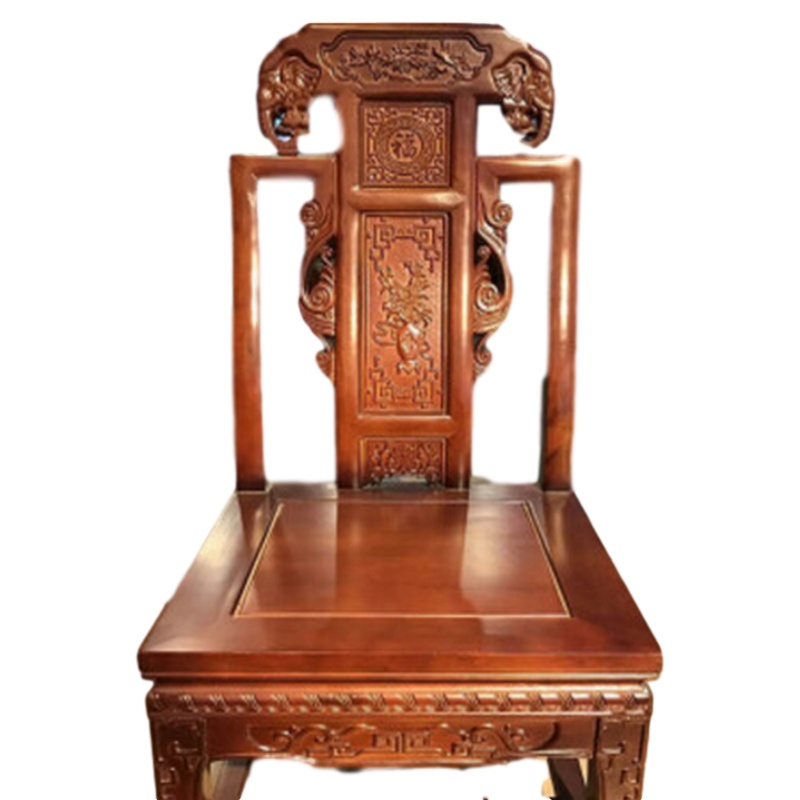 逐鹿中原酒店圆桌餐桌饭店桌椅组合TY095实木椅