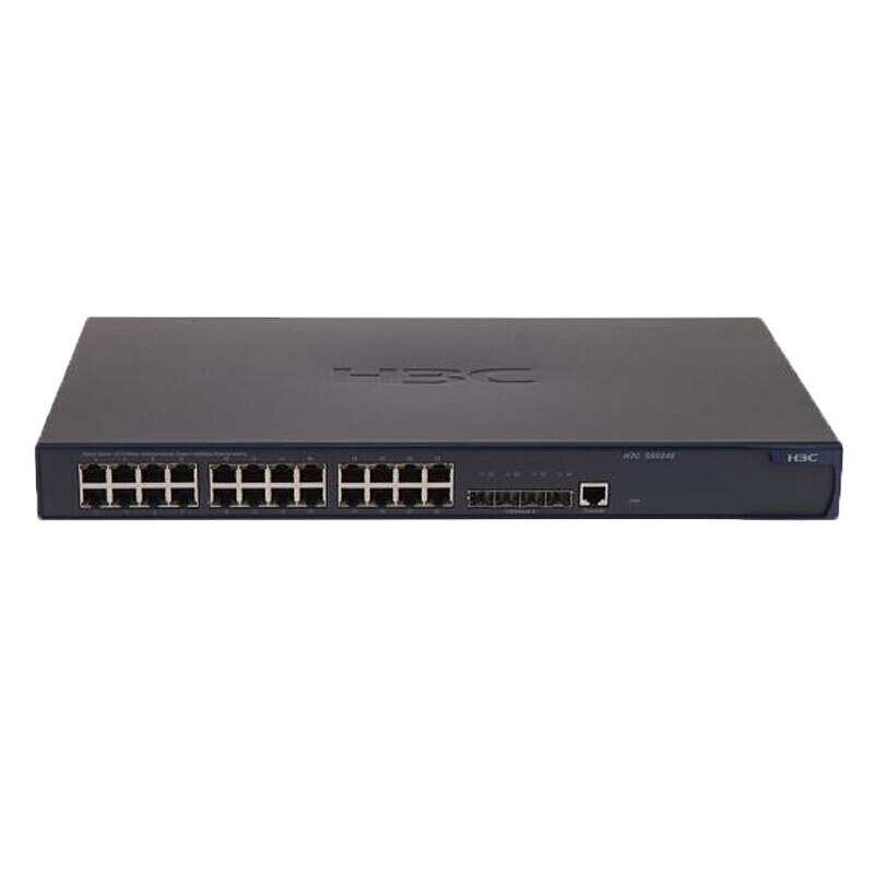 华三(H3C)S5024E-X 24口千兆电+4口万兆光三层网管企业级网络交换机 1000Mbps千兆以上 以太网交换机