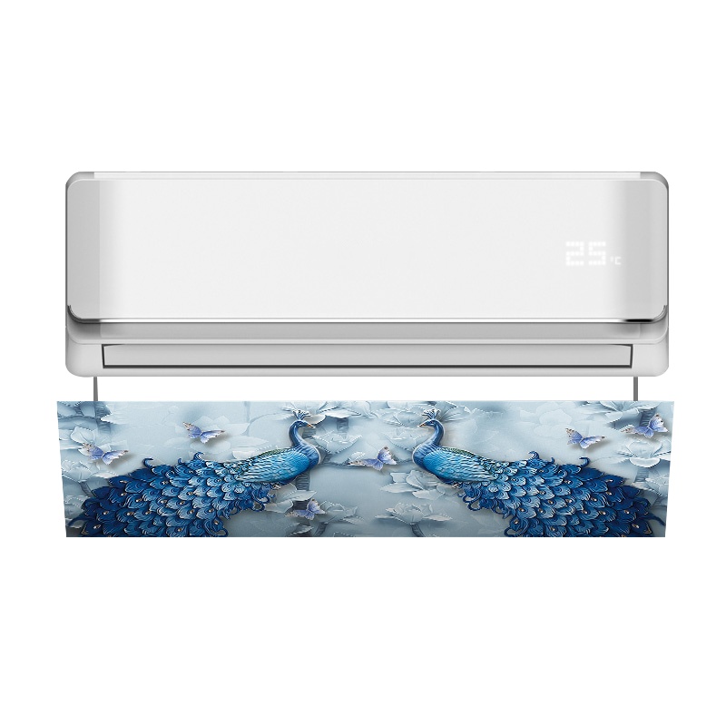 京城派 空调挡风罩月子防直吹格力布艺美的海尔空调挡风板防直吹通用挂式 044-HOME花园 加长款,长度约110cm