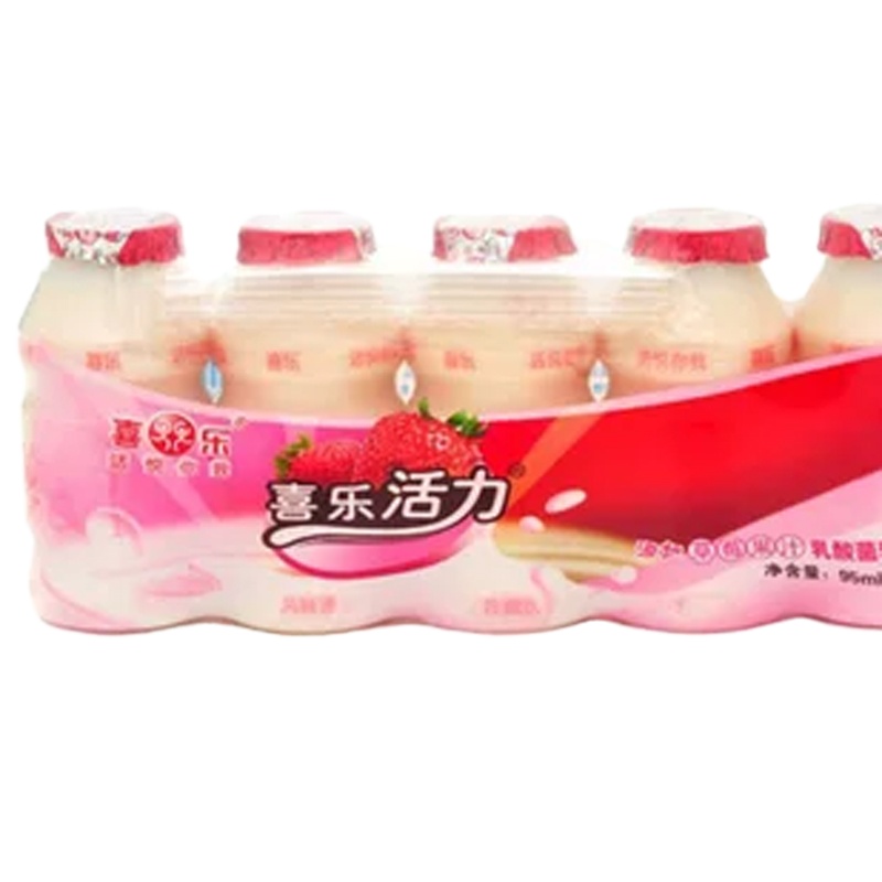 喜乐活力草莓果汁乳酸菌饮品