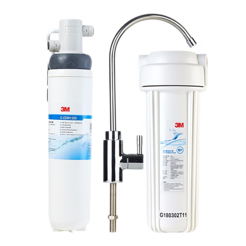 3M净水器CDW1202家用厨房直饮机净水机自来水滤水器过滤器 厨下式直饮水保留矿物质