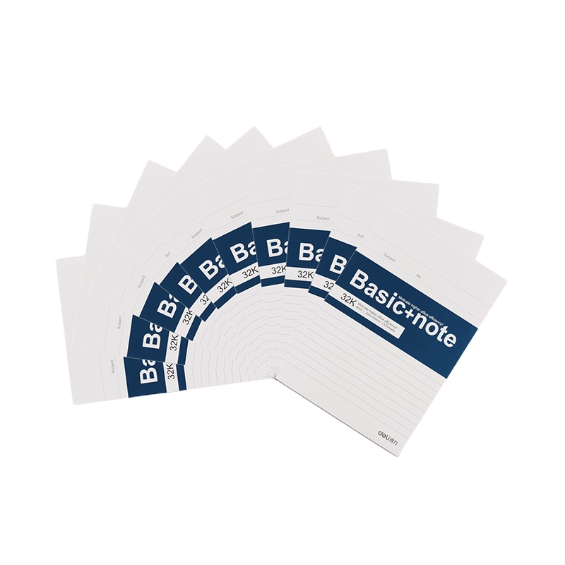 得力(deli) 7956 软面抄 32K 32页 无线胶装 10本装