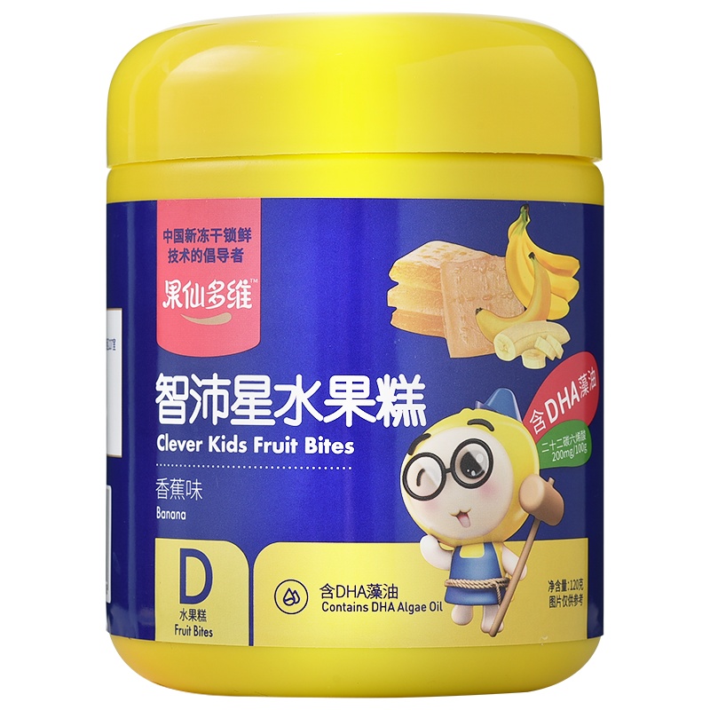 果仙多维V 智沛星水果糕香蕉味100g