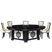 [红心家居]实木餐桌椅圆桌家用餐台