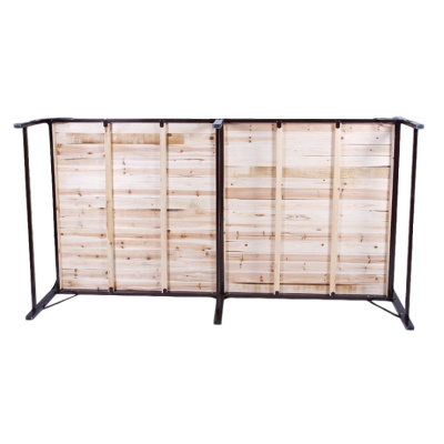 逐鹿中原钢木折叠床双人床双头加固单人床PZH730