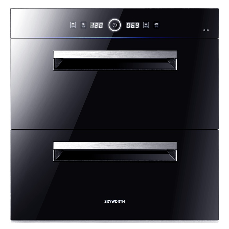 创维(Skyworth) ZTD100-X1B 100升家用嵌入式碗柜 智能童锁 红外线高温厨房消毒柜