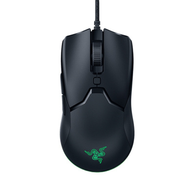 雷蛇 (Razer) 毒蝰迷你版 有线鼠标 游戏鼠标 电竞鼠标 双手通用 RGB 黑色 8500DPI