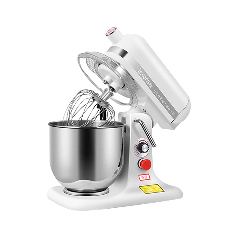 乐创(lecon) 鲜奶机7升商用和面机 小型蛋糕搅拌机奶油打蛋器 7升白色[500W] 高配 9挡