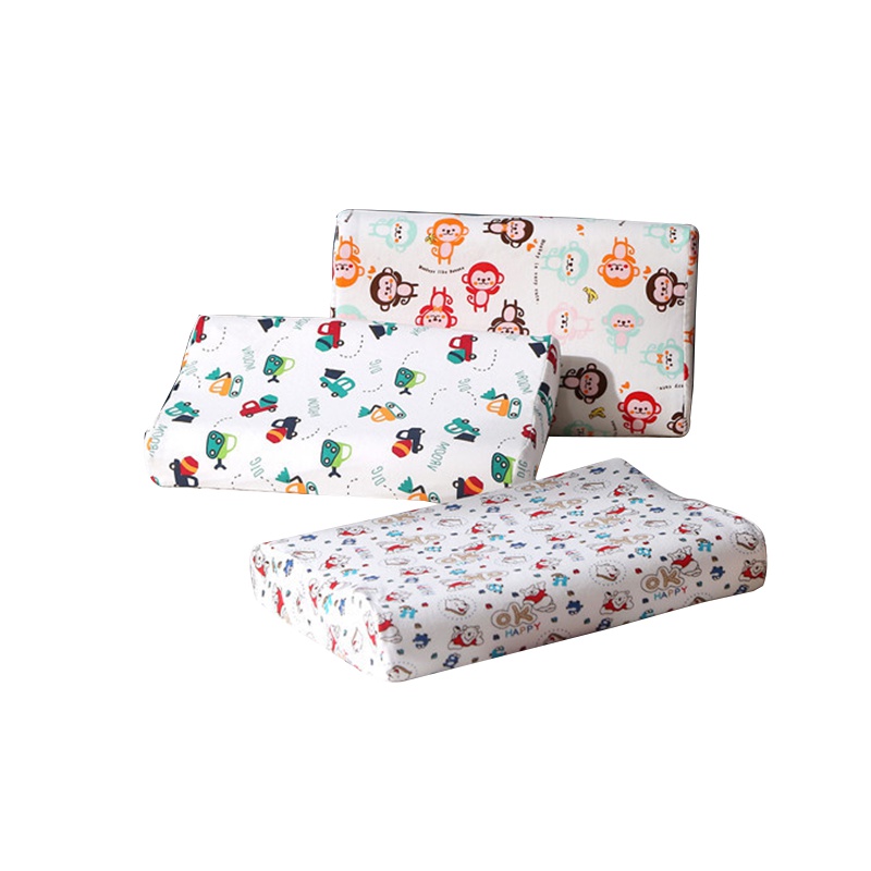 【北极绒】儿童乳胶枕一对装舒适透气护颈适合3-6岁宝宝