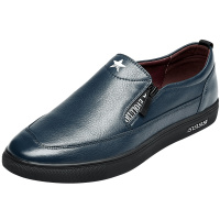 康奈男鞋 秋季男士舒适时尚潮流休闲男鞋圆头真皮纯色休闲鞋男板鞋 1177723