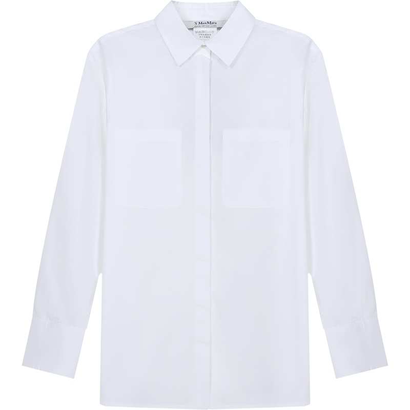 麦丝玛拉 S MAX MARA 女士棉质中长款长袖衬衫MORA
