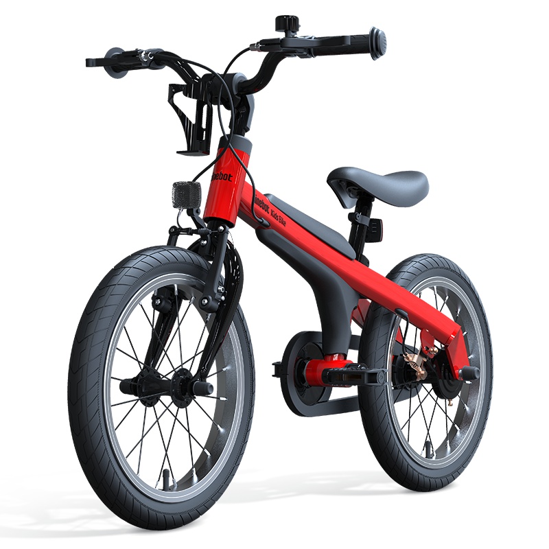 ninebot儿童自行车 16寸男款 儿童单车 纳恩博童车配水壶支架 红色