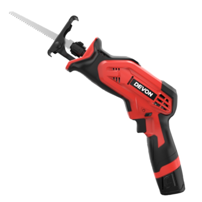 钢盾 锂电手电锯家用小型手持户外充电式电动锯子便携式往复锯5828 红色